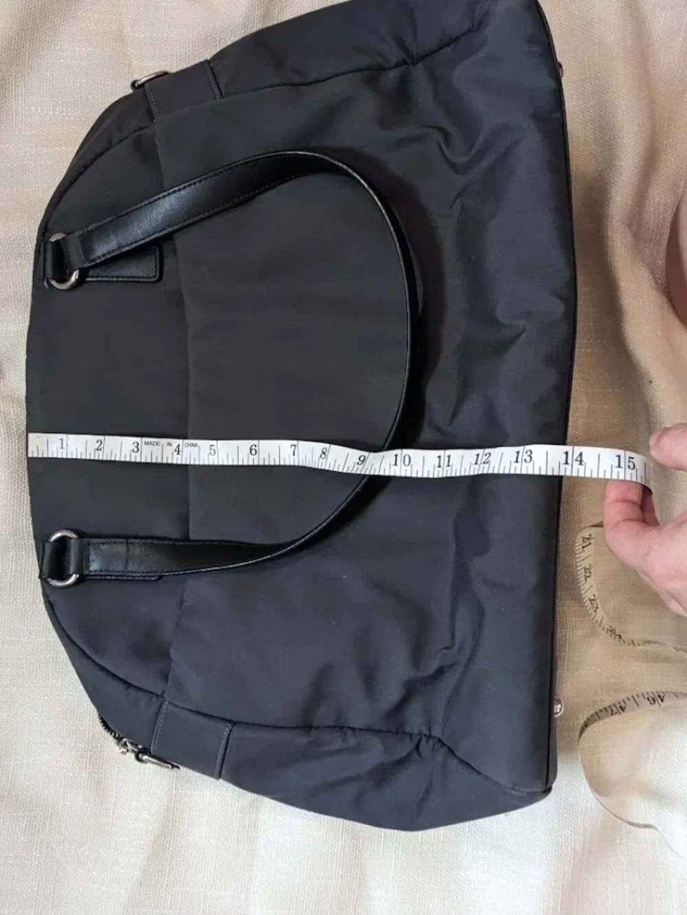 Lo & Sons OG laptop bag dark gray with blue interior